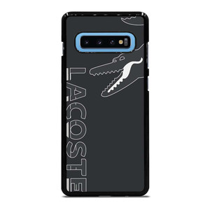 LACOSTE CROCODILE ALL BLACK Samsung Galaxy S10 Plus Case Cover LACOSTE CROCODILE ALL BLACK Samsung Galaxy S10 Plus Case Cover