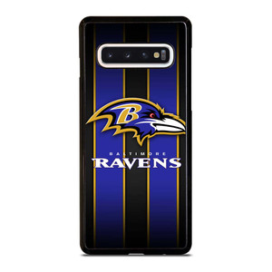 BALTIMORE RAVENS NFL STRIPE LOGO Samsung Galaxy S10 Case Cover BALTIMORE RAVENS NFL STRIPE LOGO Samsung Galaxy S10 Case Cover