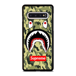 BAPE BATHING CAMO SHARK SUPREME Samsung Galaxy S10 Case Cover BAPE BATHING CAMO SHARK SUPREME Samsung Galaxy S10 Case Cover