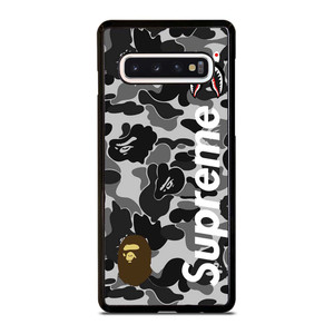 BAPE CAMO SHARK LOGO X SUPREME Samsung Galaxy S10 Case Cover BAPE CAMO SHARK LOGO X SUPREME Samsung Galaxy S10 Case Cover
