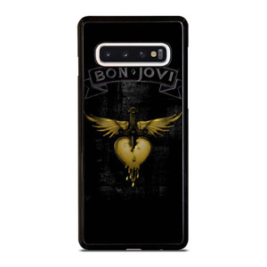 BON JOVI BAND GOLD LOGO Samsung Galaxy S10 Case Cover BON JOVI BAND GOLD LOGO Samsung Galaxy S10 Case Cover