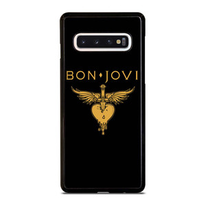 BON JOVI BAND LOGO GOLD Samsung Galaxy S10 Case Cover BON JOVI BAND LOGO GOLD Samsung Galaxy S10 Case Cover