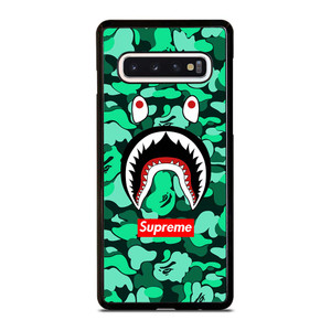CAMO BATHING APE SUPREME GREEN Samsung Galaxy S10 Case Cover