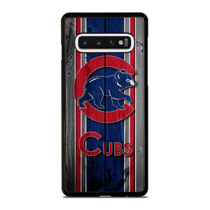 CHICAGO CUBS WOODEN LOGO Samsung Galaxy S10 Case Cover CHICAGO CUBS WOODEN LOGO Samsung Galaxy S10 Case Cover