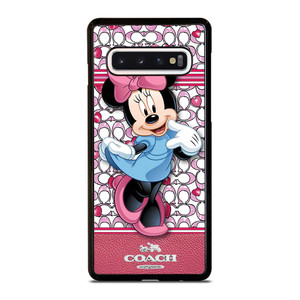 COACH MINNIE MOUSE PINK PATTERN Samsung Galaxy S10 Case Cover COACH MINNIE MOUSE PINK PATTERN Samsung Galaxy S10 Case Cover