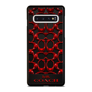 COACH NEW YORK CARBON Samsung Galaxy S10 Case Cover