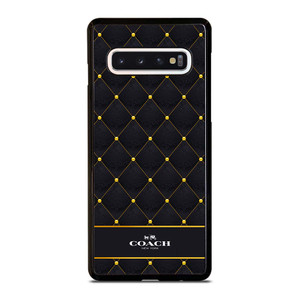 COACH NEW YORK GOLD PATTERN Samsung Galaxy S10 Case Cover COACH NEW YORK GOLD PATTERN Samsung Galaxy S10 Case Cover