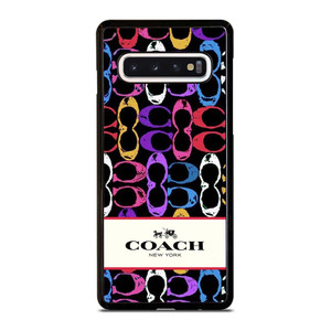 COACH NEW YORK PATTERN COLOR Samsung Galaxy S10 Case Cover