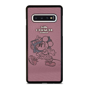 COACH NEW YORK PINK MICKEY MOUSE Samsung Galaxy S10 Case Cover