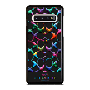 COACH NEW YORK RAINBOW 2 Samsung Galaxy S10 Case Cover COACH NEW YORK RAINBOW 2 Samsung Galaxy S10 Case Cover