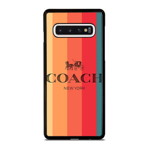 COACH NEW YORK STRIPES 2 Samsung Galaxy S10 Case Cover