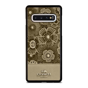 COACH NEW YORK TEA ROSE 2 Samsung Galaxy S10 Case Cover