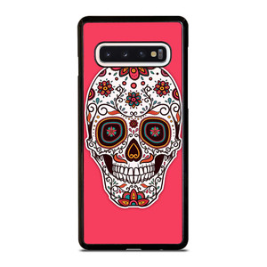 DAY OF THE DEAD PINK Samsung Galaxy S10 Case Cover DAY OF THE DEAD PINK Samsung Galaxy S10 Case Cover
