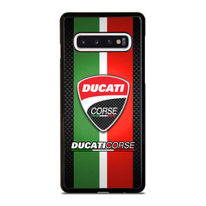 DUCATI CORSE CARBON LOGO Samsung Galaxy S10 Case Cover DUCATI CORSE CARBON LOGO Samsung Galaxy S10 Case Cover