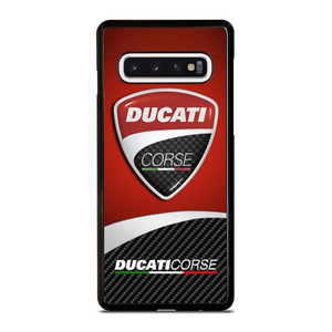 DUCATI CORSE LOGO CARBON Samsung Galaxy S10 Case Cover DUCATI CORSE LOGO CARBON Samsung Galaxy S10 Case Cover