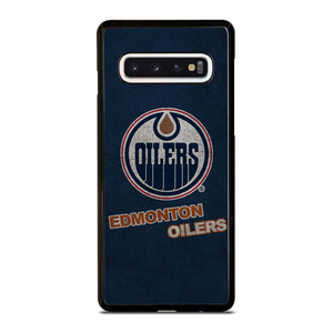 EDMONTON OILERS LOGO BLUE SUEDE Samsung Galaxy S10 Case Cover EDMONTON OILERS LOGO BLUE SUEDE Samsung Galaxy S10 Case Cover