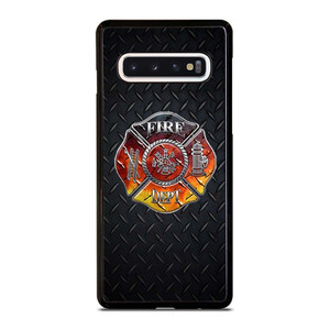 FIREFIGHTER FIREMAN METAL LOGO Samsung Galaxy S10 Case Cover