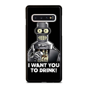 FUTURAMA BENDER QUOTE Samsung Galaxy S10 Case Cover FUTURAMA BENDER QUOTE Samsung Galaxy S10 Case Cover