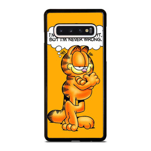 GARFIELD LAZY CAT QUOTE Samsung Galaxy S10 Case Cover GARFIELD LAZY CAT QUOTE Samsung Galaxy S10 Case Cover