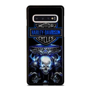 HARLEY DAVIDSON SKULL BLUE Samsung Galaxy S10 Case Cover HARLEY DAVIDSON SKULL BLUE Samsung Galaxy S10 Case Cover