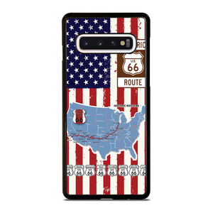 HISTORICAL ROUTE 66 USA FLAG Samsung Galaxy S10 Case Cover HISTORICAL ROUTE 66 USA FLAG Samsung Galaxy S10 Case Cover