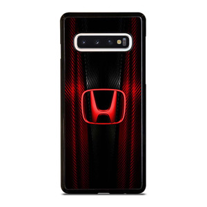 HONDA LOGO RED CARBON Samsung Galaxy S10 Case Cover