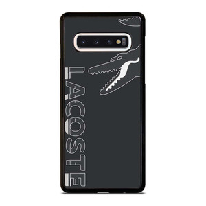 LACOSTE CROCODILE ALL BLACK Samsung Galaxy S10 Case Cover
