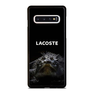LACOSTE CROCODILE BLACK Samsung Galaxy S10 Case Cover LACOSTE CROCODILE BLACK Samsung Galaxy S10 Case Cover