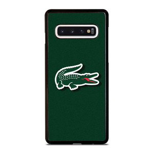 LACOSTE CROCODILE GREEN Samsung Galaxy S10 Case Cover LACOSTE CROCODILE GREEN Samsung Galaxy S10 Case Cover