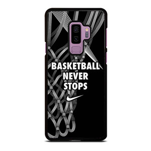 BASKETBALL NEVER STOPS LOGO Samsung Galaxy S9 Plus Case Cover BASKETBALL NEVER STOPS LOGO Samsung Galaxy S9 Plus Case Cover