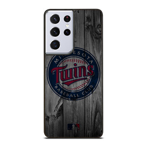 MINNESOTA TWINS BASEBALL MLB WOOD LOGO Samsung Galaxy S21 Ultra Case Cover