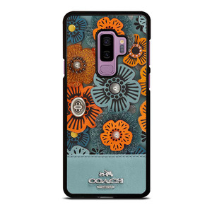 COACH NEW YORK BLUE TEA ROSE Samsung Galaxy S9 Plus Case Cover