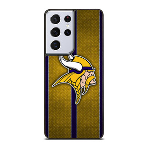 MINNESOTA VIKINGS NFL METAL STRIPE Samsung Galaxy S21 Ultra Case Cover