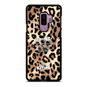 COACH NEW YORK PINK NATION LEPOARD Samsung Galaxy S9 Plus Case Cover
