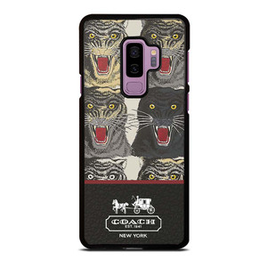 COACH NEW YORK TIGER FACE PATTERN Samsung Galaxy S9 Plus Case Cover
