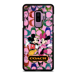 COACH PINK FLOWER MICKEY MINNIE Samsung Galaxy S9 Plus Case Cover