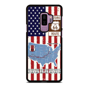 HISTORICAL ROUTE 66 USA FLAG Samsung Galaxy S9 Plus Case Cover