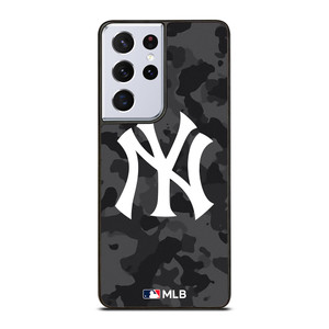 NEW YORK YANKEES BASEBALL BLACK CAMO Samsung Galaxy S21 Ultra Case Cover