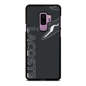 LACOSTE CROCODILE ALL BLACK Samsung Galaxy S9 Plus Case Cover
