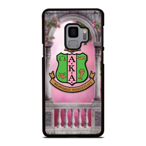 AKA PINK AND GREEN LOGO Samsung Galaxy S9 Case Cover