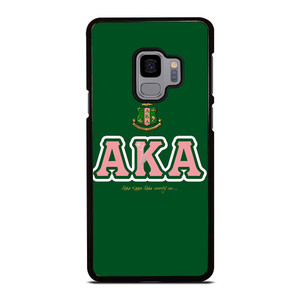 AKA PINK AND GREEN SIMPLE LOGO Samsung Galaxy S9 Case Cover