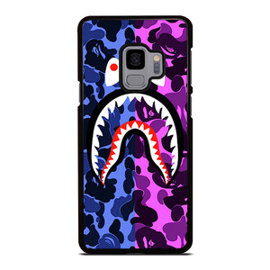 BAPE CAMO LOGO BLUE PURPLE Samsung Galaxy S9 Case Cover