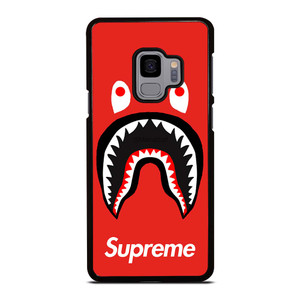 BAPE SHARK SUPREME RED Samsung Galaxy S9 Case Cover