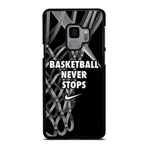 BASKETBALL NEVER STOPS LOGO Samsung Galaxy S9 Case Cover BASKETBALL NEVER STOPS LOGO Samsung Galaxy S9 Case Cover