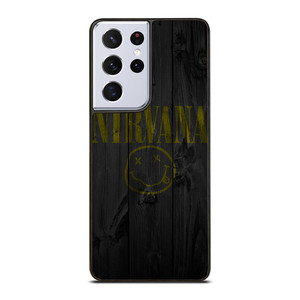 NIRVANA ROCK BAND WOODEN LOGO Samsung Galaxy S21 Ultra Case Cover