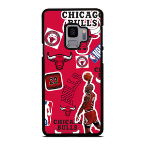 CHICAGO BULLS STICKER BOMB Samsung Galaxy S9 Case Cover CHICAGO BULLS STICKER BOMB Samsung Galaxy S9 Case Cover