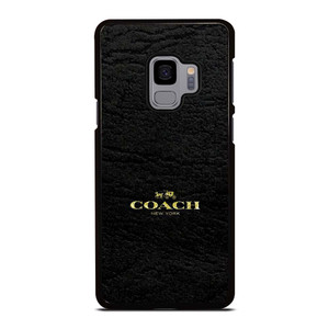 COACH LOGO TEXTURE BLACK Samsung Galaxy S9 Case Cover