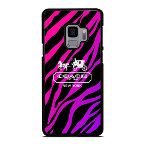 COACH NEW YORK BLACK VIOLET Samsung Galaxy S9 Case Cover COACH NEW YORK BLACK VIOLET Samsung Galaxy S9 Case Cover