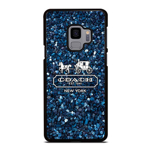 COACH NEW YORK BLUE STONE Samsung Galaxy S9 Case Cover