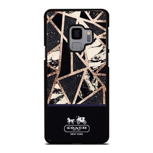 COACH NEW YORK GOLD BLACK TEXTURE Samsung Galaxy S9 Case Cover COACH NEW YORK GOLD BLACK TEXTURE Samsung Galaxy S9 Case Cover